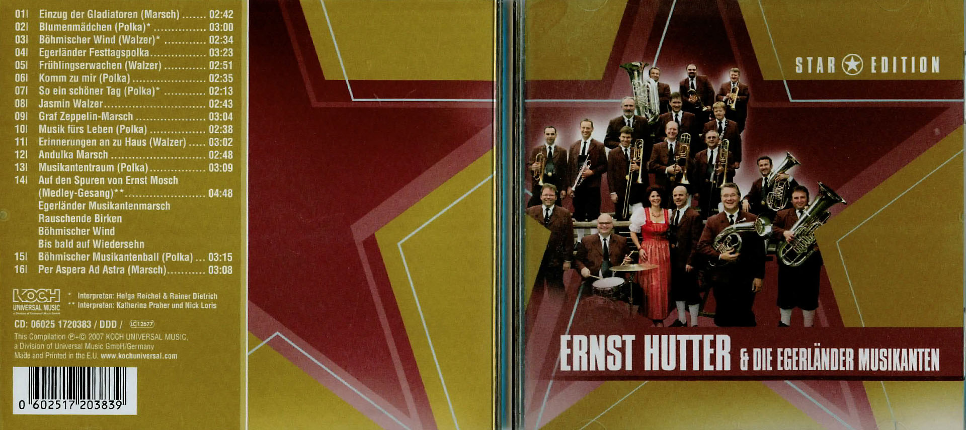 Ernst Hutter & die Egerländer Musikanten - STAR EDITION